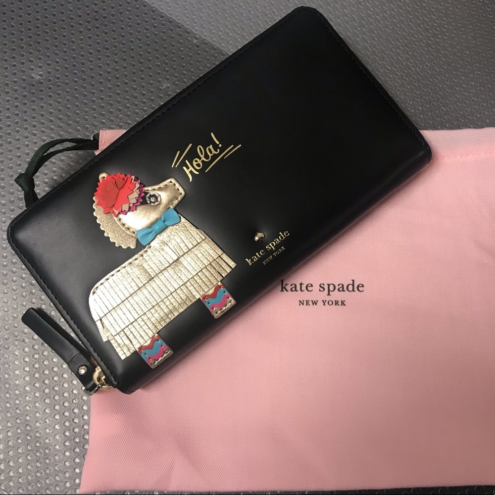 Kate Spade Black Pinata Wallet